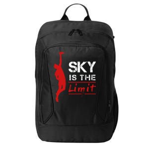 Sky Is The Limit Frisbee Sport Player Flying Disc Great Gift City Backpack