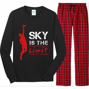 Sky Is The Limit Frisbee Sport Player Flying Disc Great Gift Long Sleeve Pajama Set