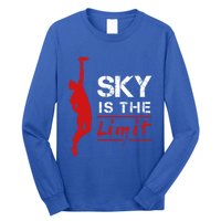 Sky Is The Limit Frisbee Sport Player Flying Disc Great Gift Long Sleeve Shirt