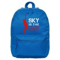 Sky Is The Limit Frisbee Sport Player Flying Disc Great Gift 16 in Basic Backpack