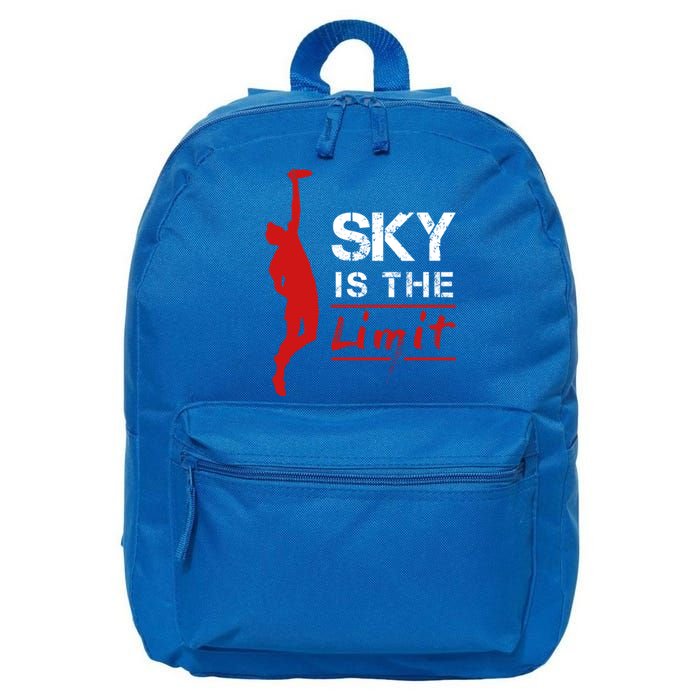 Sky Is The Limit Frisbee Sport Player Flying Disc Great Gift 16 in Basic Backpack