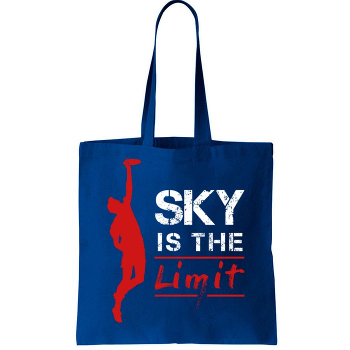 Sky Is The Limit Frisbee Sport Player Flying Disc Great Gift Tote Bag