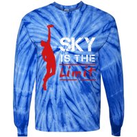 Sky Is The Limit Frisbee Sport Player Flying Disc Great Gift Tie-Dye Long Sleeve Shirt