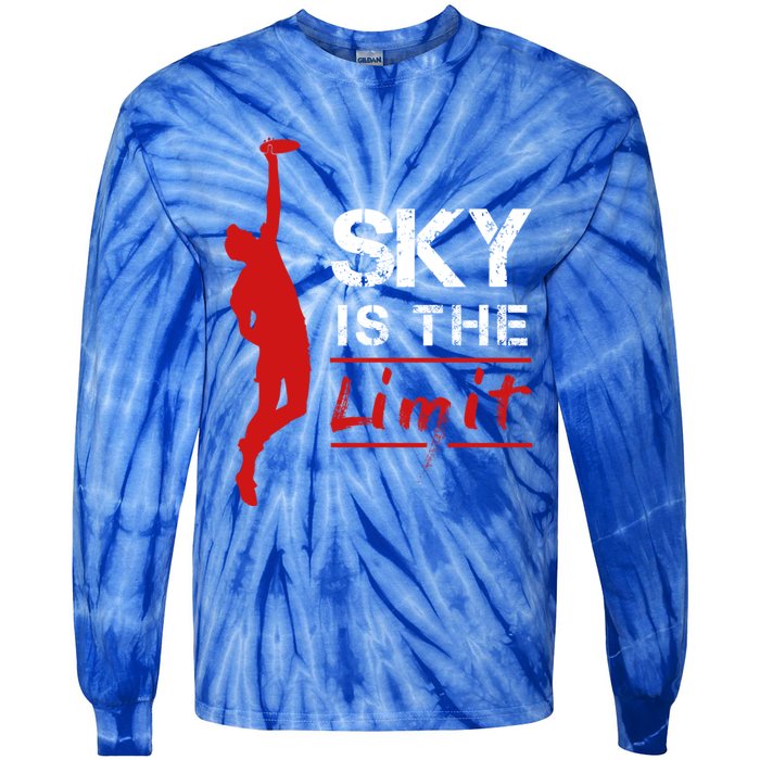 Sky Is The Limit Frisbee Sport Player Flying Disc Great Gift Tie-Dye Long Sleeve Shirt