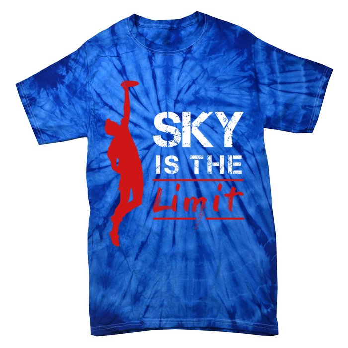 Sky Is The Limit Frisbee Sport Player Flying Disc Great Gift Tie-Dye T-Shirt