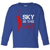 Sky Is The Limit Frisbee Sport Player Flying Disc Great Gift Toddler Long Sleeve Shirt