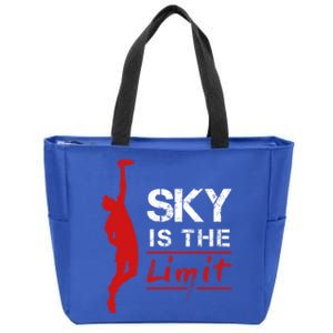 Sky Is The Limit Frisbee Sport Player Flying Disc Great Gift Zip Tote Bag