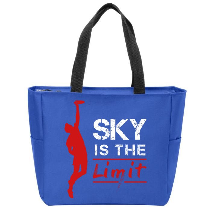 Sky Is The Limit Frisbee Sport Player Flying Disc Great Gift Zip Tote Bag