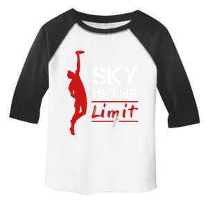 Sky Is The Limit Frisbee Sport Player Flying Disc Great Gift Toddler Fine Jersey T-Shirt