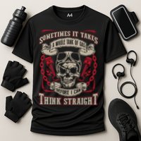 Sometimes It Takes A Whole Tank Of Gas Before I Can Think Straight Performance Shirt