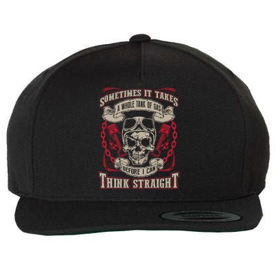 Sometimes It Takes A Whole Tank Of Gas Before I Can Think Straight Wool Snapback Cap