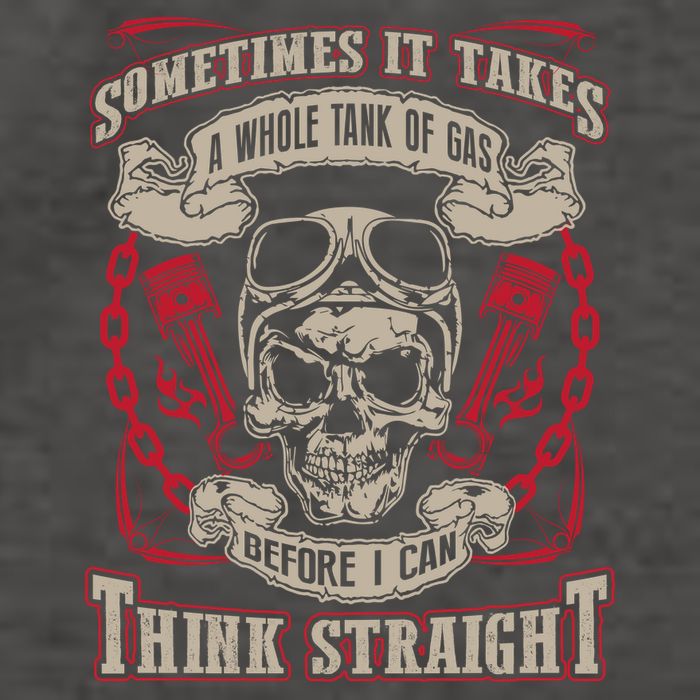 Sometimes It Takes A Whole Tank Of Gas Before I Can Think Straight Vector Backpack