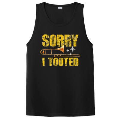 Sorry I Tooted Trombone Trombonist Music Brass Wind Player PosiCharge Competitor Tank