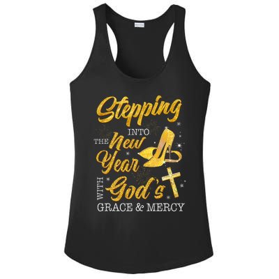 Stepping Into The New Year With Gods Grace And Mercy  Ladies PosiCharge Competitor Racerback Tank