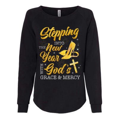 Stepping Into The New Year With Gods Grace And Mercy  Womens California Wash Sweatshirt