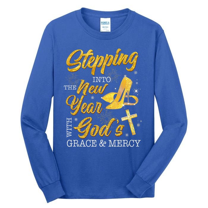 Stepping Into The New Year With Gods Grace And Mercy  Tall Long Sleeve T-Shirt