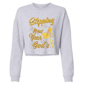 Stepping Into The New Year With Gods Grace And Mercy  Cropped Pullover Crew