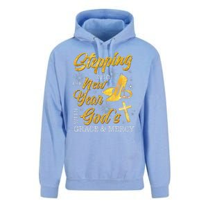 Stepping Into The New Year With Gods Grace And Mercy  Unisex Surf Hoodie