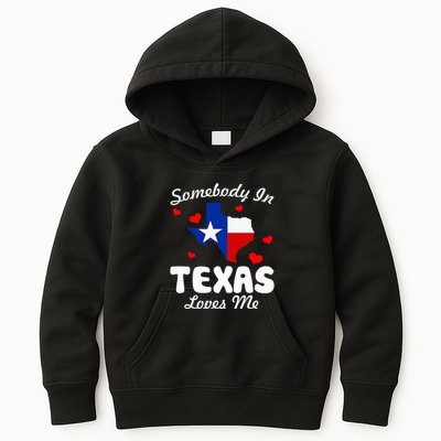 Somebody In Texas Loves Me Funny Gift  Kids Hoodie