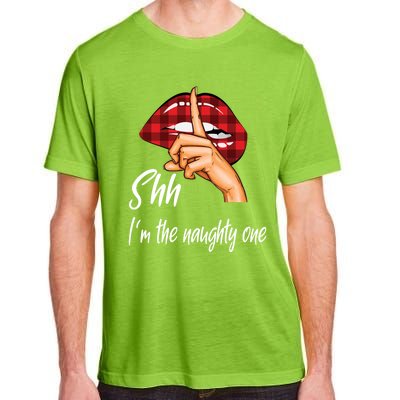 Shh IM The Naughty One Christmas Xmas Cute Gift Adult ChromaSoft Performance T-Shirt