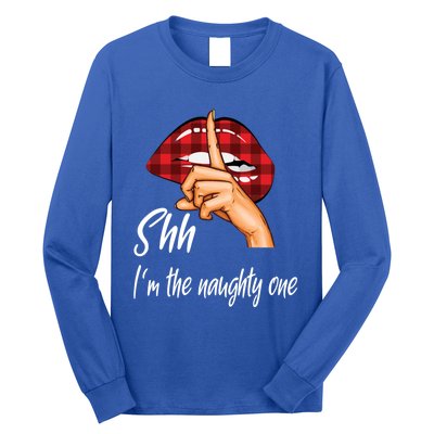 Shh IM The Naughty One Christmas Xmas Cute Gift Long Sleeve Shirt