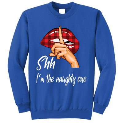 Shh IM The Naughty One Christmas Xmas Cute Gift Sweatshirt