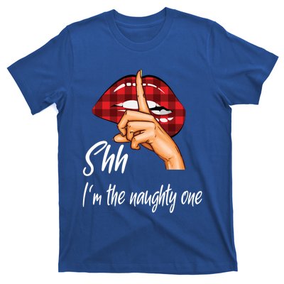 Shh IM The Naughty One Christmas Xmas Cute Gift T-Shirt