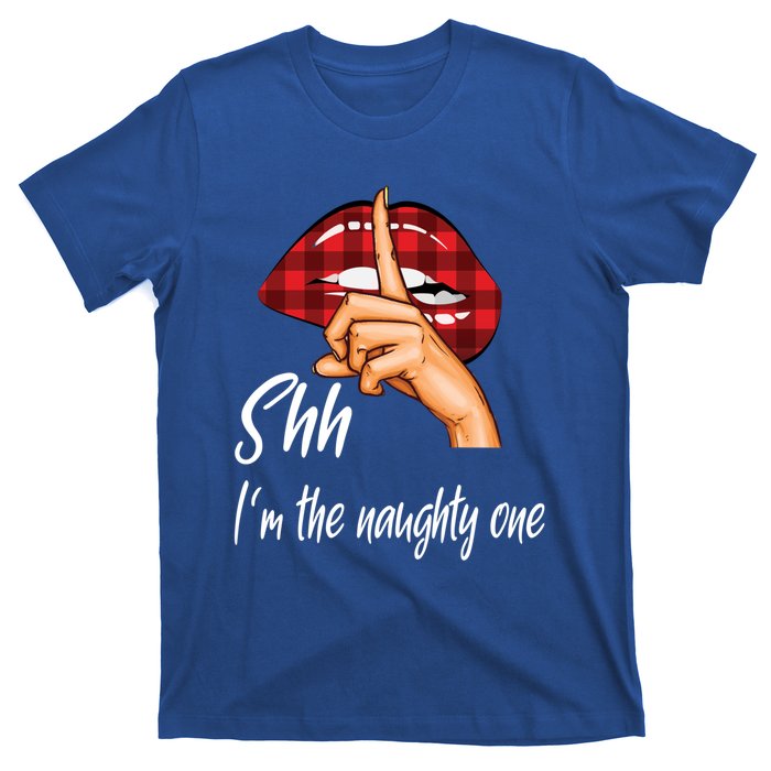 Shh IM The Naughty One Christmas Xmas Cute Gift T-Shirt