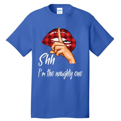 Shh IM The Naughty One Christmas Xmas Cute Gift Tall T-Shirt