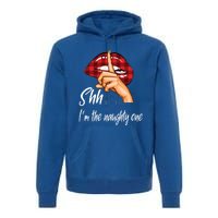 Shh IM The Naughty One Christmas Xmas Cute Gift Premium Hoodie