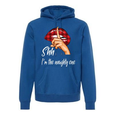 Shh IM The Naughty One Christmas Xmas Cute Gift Premium Hoodie