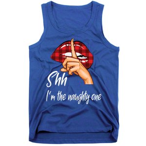 Shh IM The Naughty One Christmas Xmas Cute Gift Tank Top