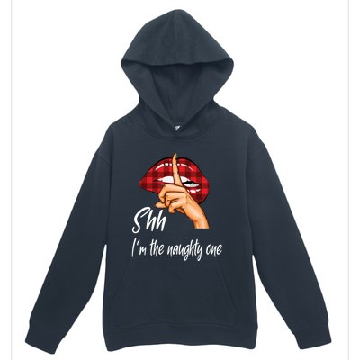 Shh IM The Naughty One Christmas Xmas Cute Gift Urban Pullover Hoodie