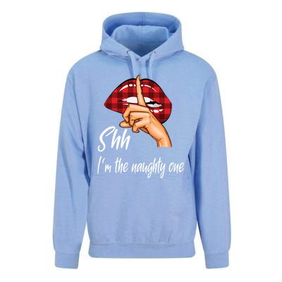 Shh IM The Naughty One Christmas Xmas Cute Gift Unisex Surf Hoodie