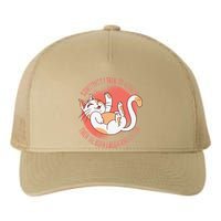 Sometimes I Talk To Myself Then We Both Laugh Funny Cat Yupoong Adult 5-Panel Trucker Hat
