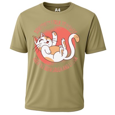 Sometimes I Talk To Myself Then We Both Laugh Funny Cat Performance Shirt