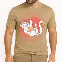 Sometimes I Talk To Myself Then We Both Laugh Funny Cat Performance Shirt