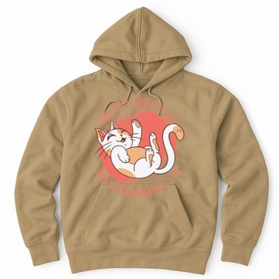 Sometimes I Talk To Myself Then We Both Laugh Funny Cat Hoodie