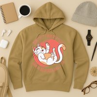 Sometimes I Talk To Myself Then We Both Laugh Funny Cat Hoodie