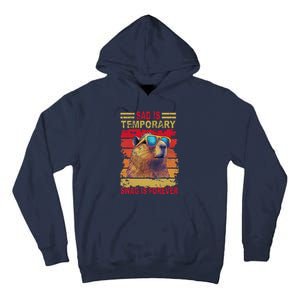 Sad Is Temporary Swag Is Forever Funny Cool Capybara Retro Tall Hoodie