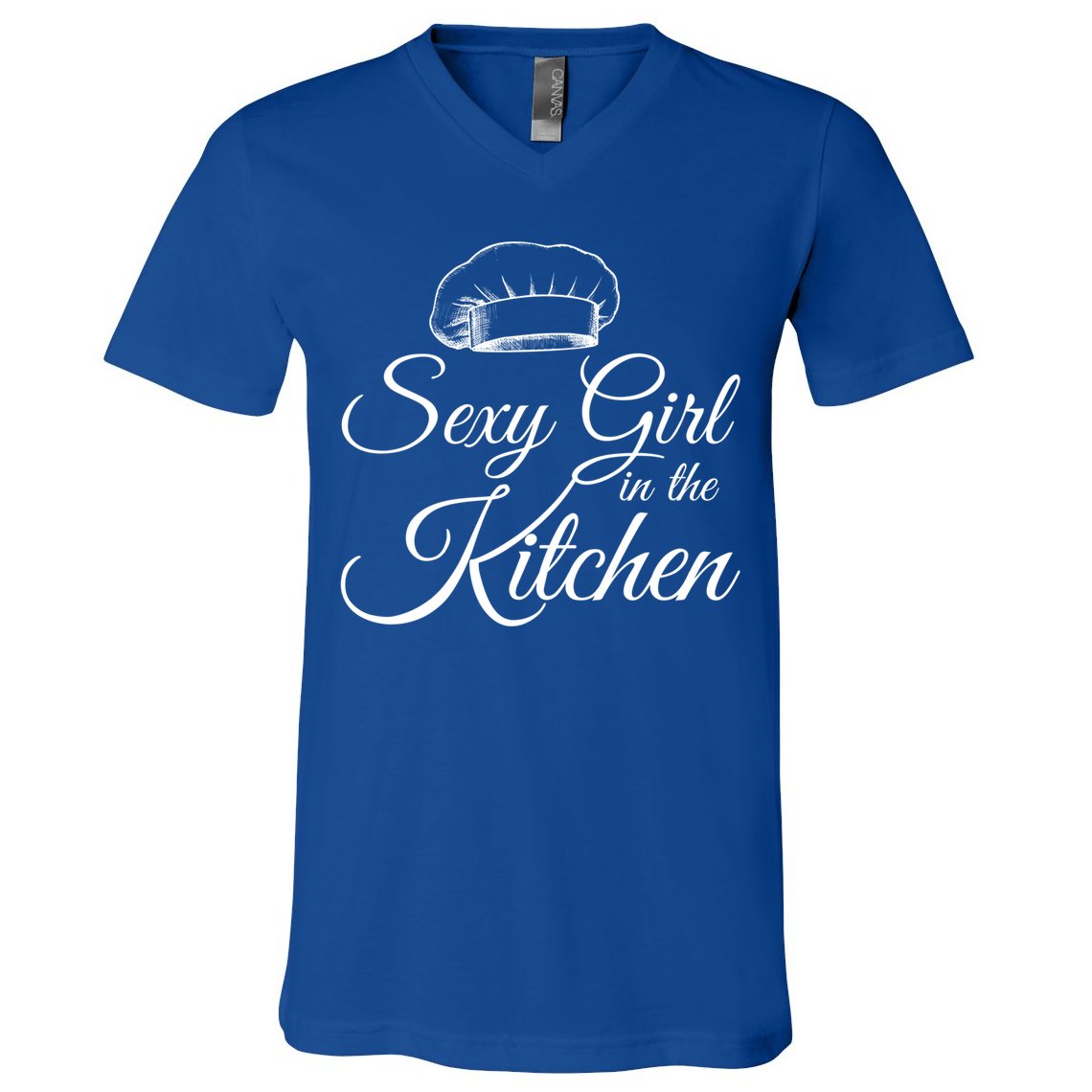 Sexy In The Kitchen Culinary Cooking Kitchen Chefs Hat Gift V-Neck T-Shirt
