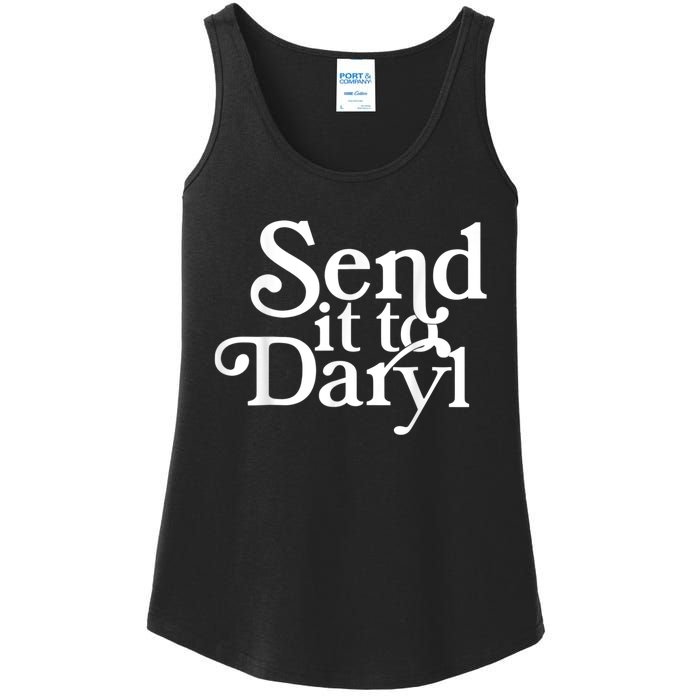 Send It To Darrell Send It To Daryl Funny Ladies Essential Tank