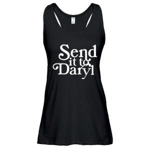 Send It To Darrell Send It To Daryl Funny Ladies Essential Flowy Tank