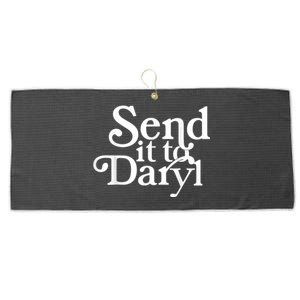 Send It To Darrell Send It To Daryl Funny Large Microfiber Waffle Golf Towel