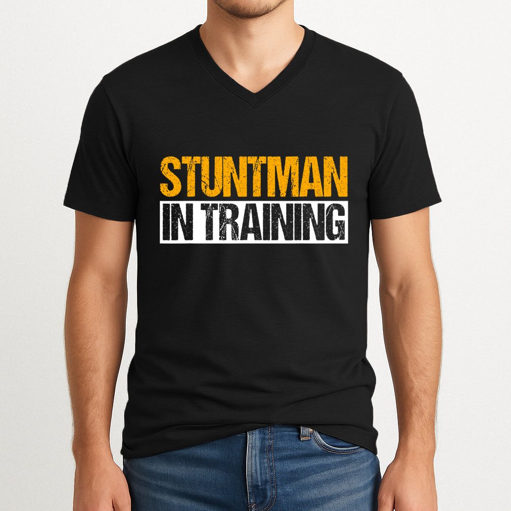 Stuntman In Training Stunt Double Perfomer V-Neck T-Shirt