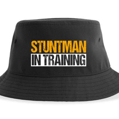 Stuntman In Training Stunt Double Perfomer Sustainable Bucket Hat