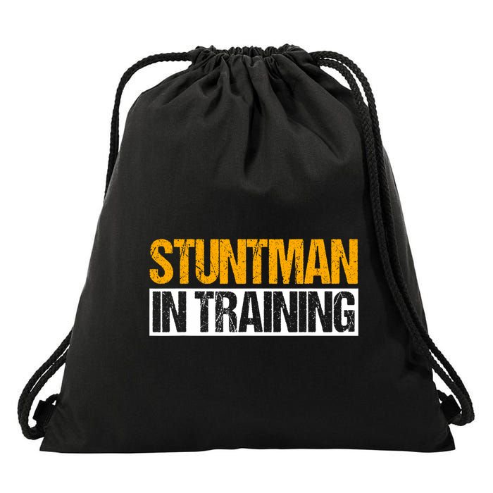 Stuntman In Training Stunt Double Perfomer Drawstring Bag