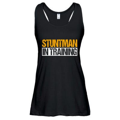 Stuntman In Training Stunt Double Perfomer Ladies Essential Flowy Tank