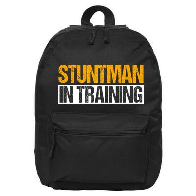 Stuntman In Training Stunt Double Perfomer 16 in Basic Backpack
