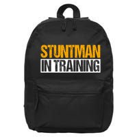 Stuntman In Training Stunt Double Perfomer 16 in Basic Backpack